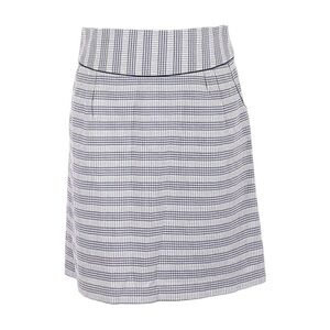 🌺 Anthropologie Edme & Esyllte 100% Cotton Blue Plaid A-Line Mini Skirt Size 6